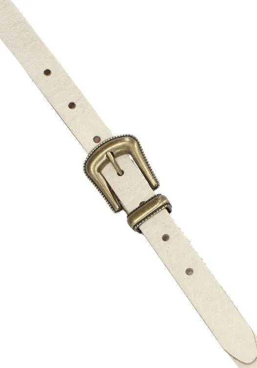 Notre-V 4314 leren riem gebroken wit, foto 2