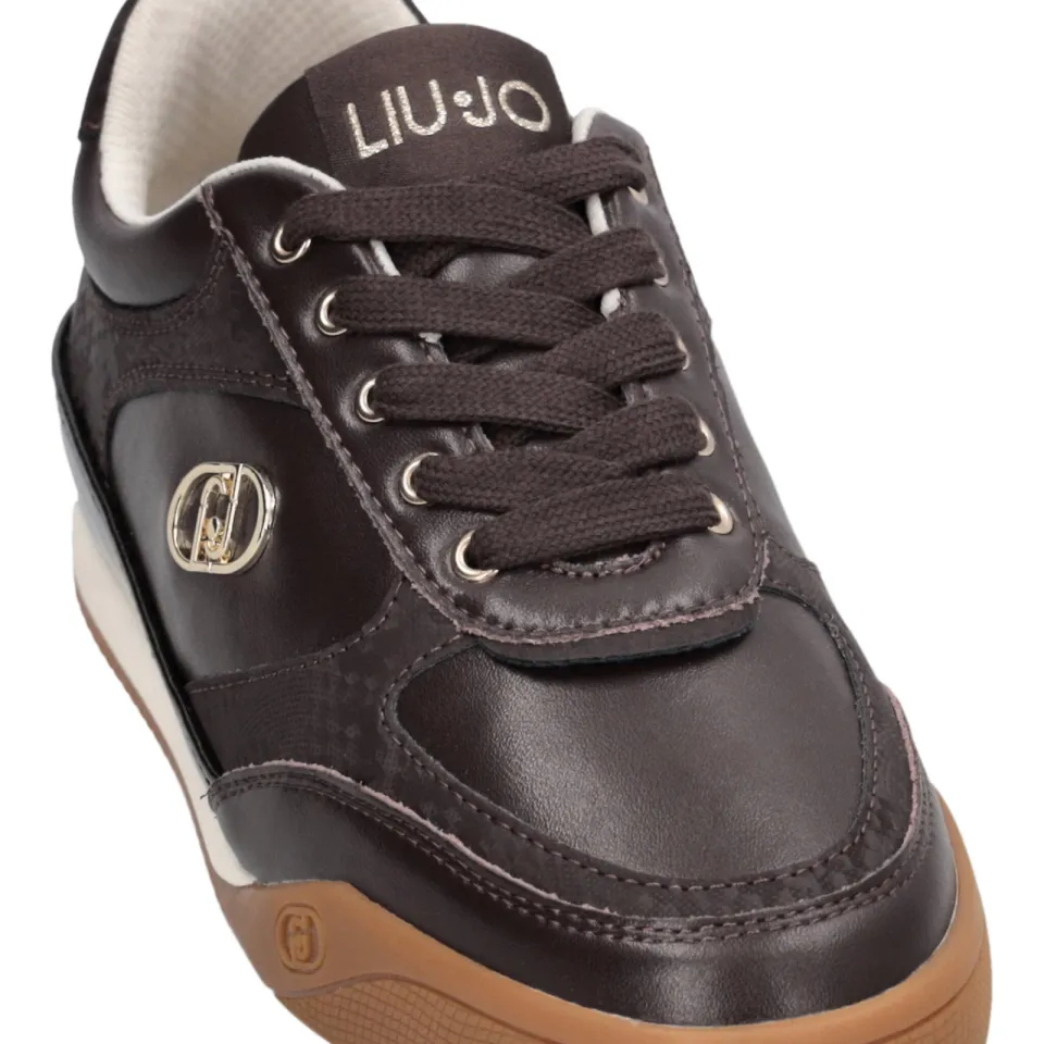 Liu Jo Lewis 01 leren sneakers - bruin, foto 6