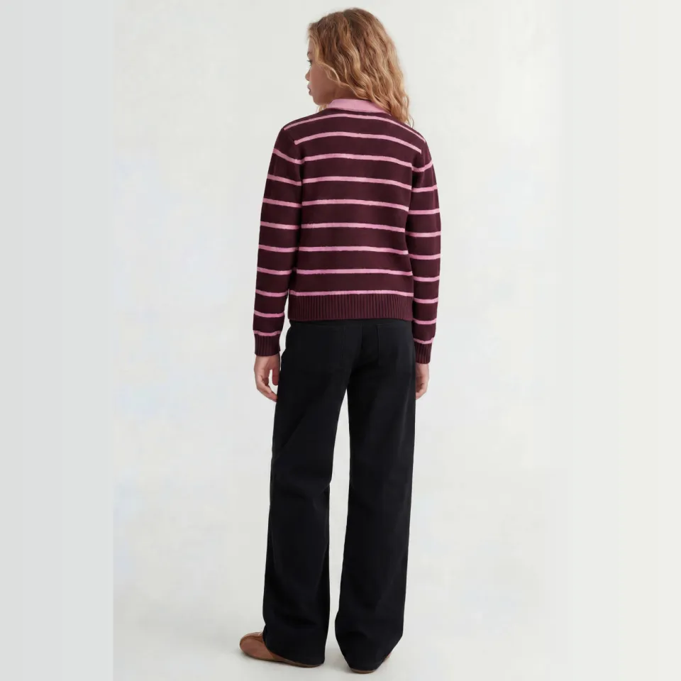 JJXX GIRL JXZOE GELLY wide leg corduroy broek zwart, foto 6