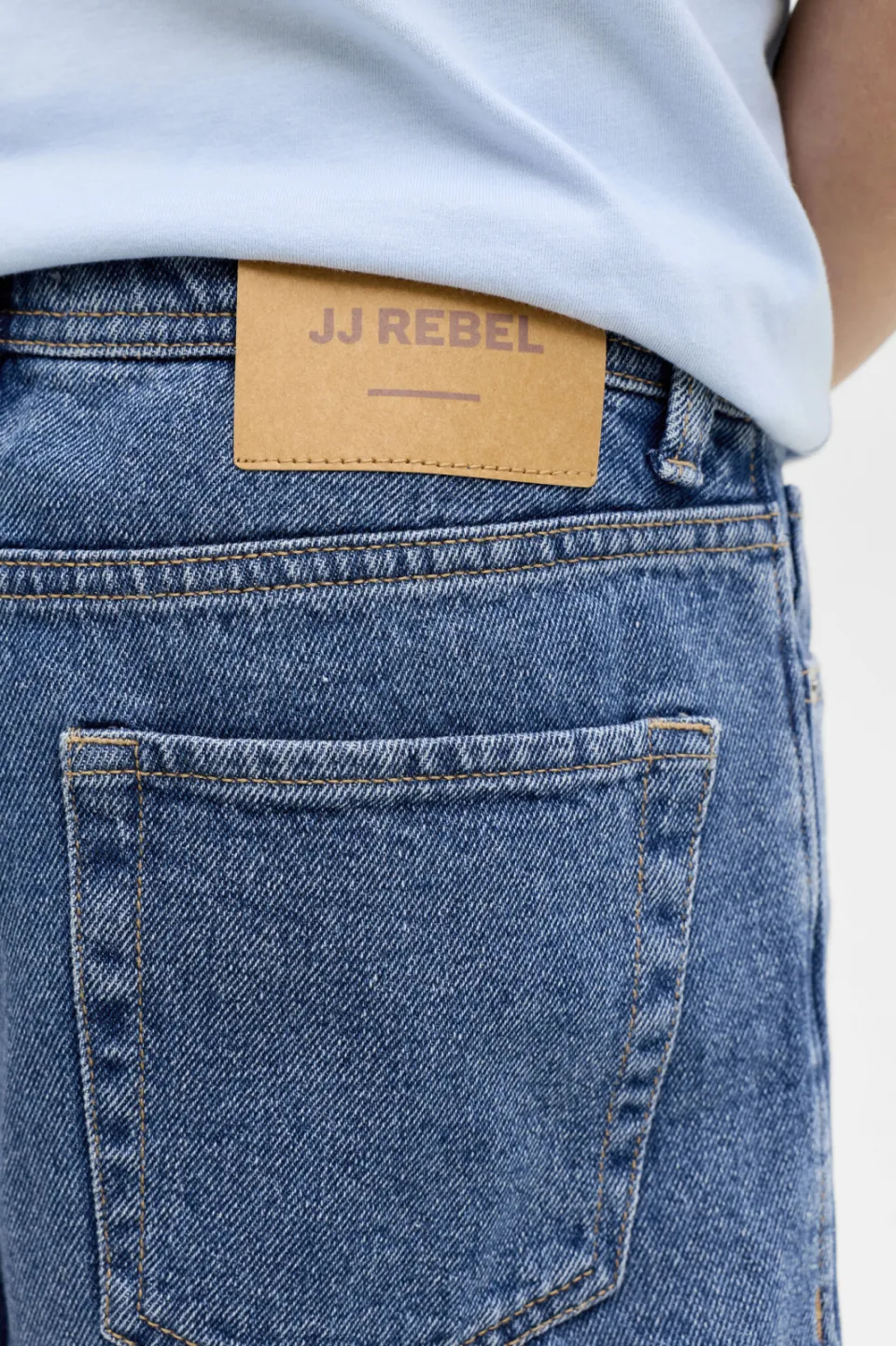 JJ Rebel JUNIOR baggy jeansshort medium blue denim, foto 5