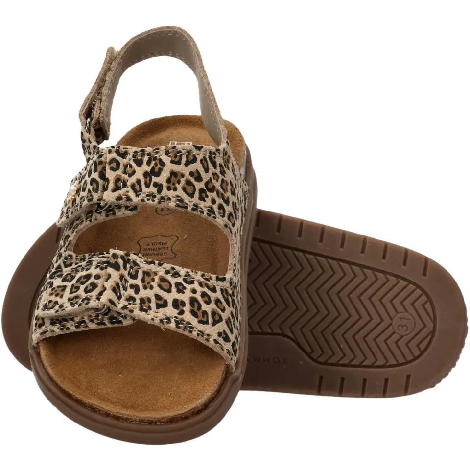 Tommy Hilfiger Francis platte sandalen panterprint, foto 5