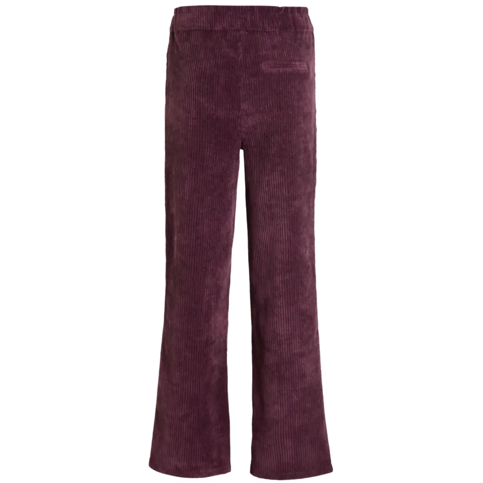 Me & My Monkey Raven wide leg corduroy broek rood, foto 2
