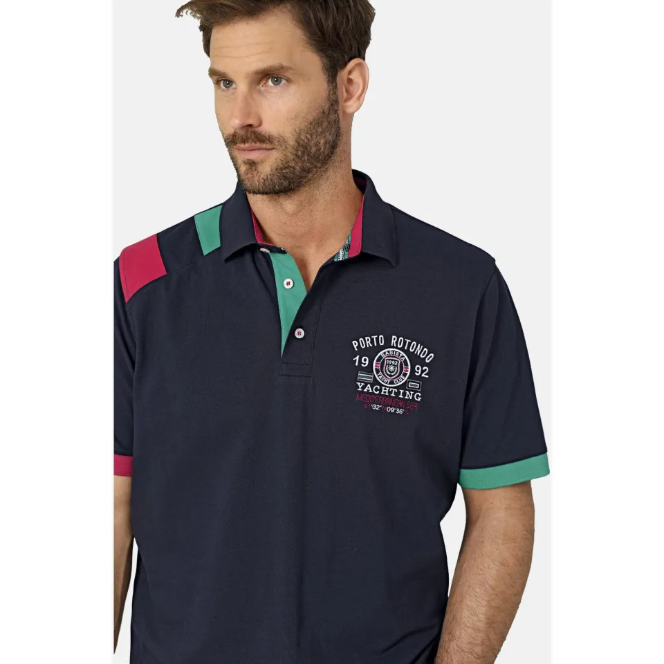 Babista regular polo donkerblauw, foto 4