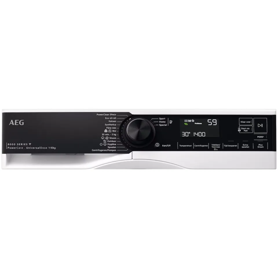 AEG LR86XDOSE wasmachine voorlader wit, foto 2