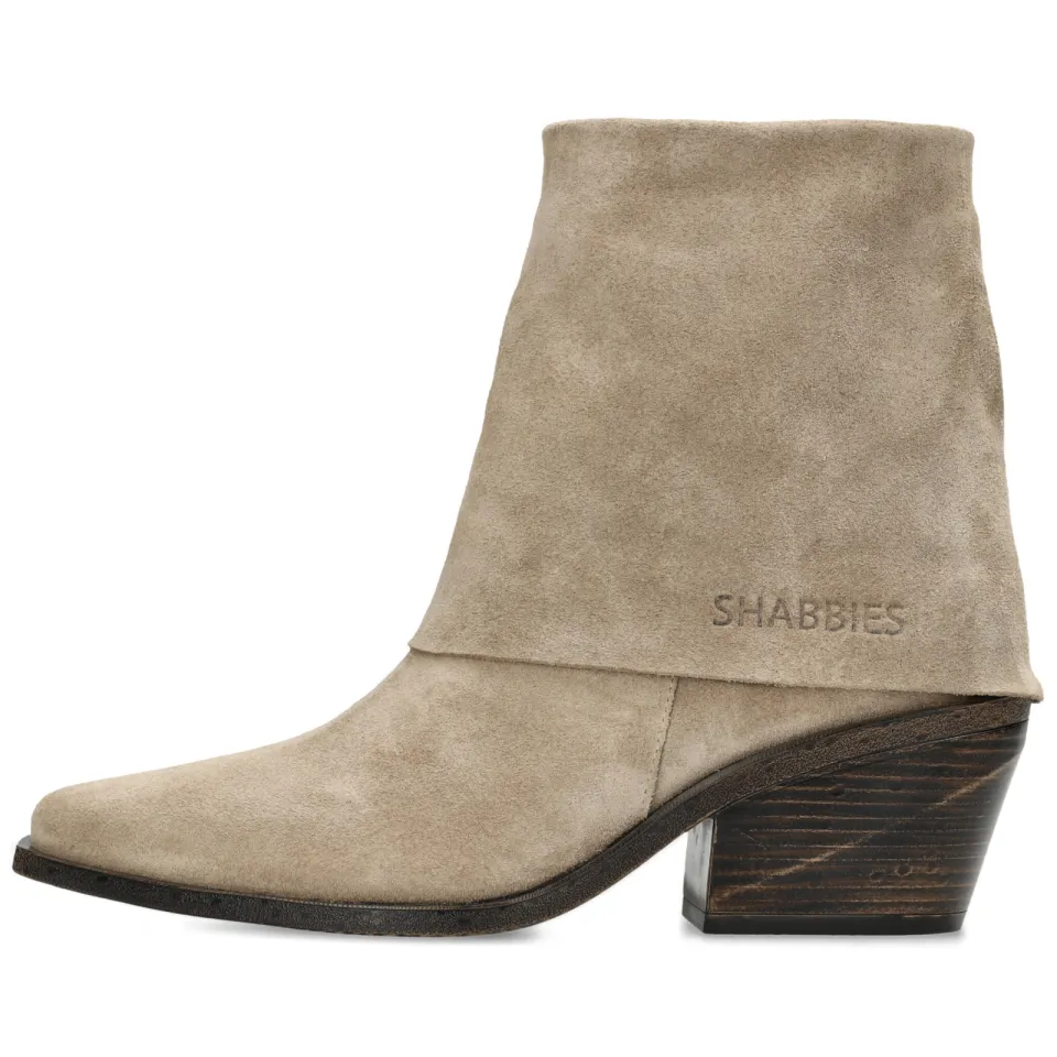 Shabbies Amsterdam Jaira Double enkellaarsjes taupe, foto 3