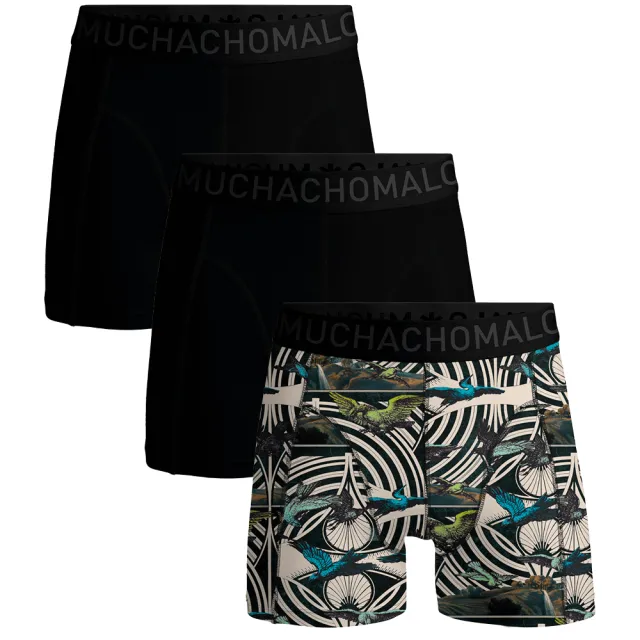 Muchachomalo Heren 3-pack Boxershorts Microfiber Veelkleurig