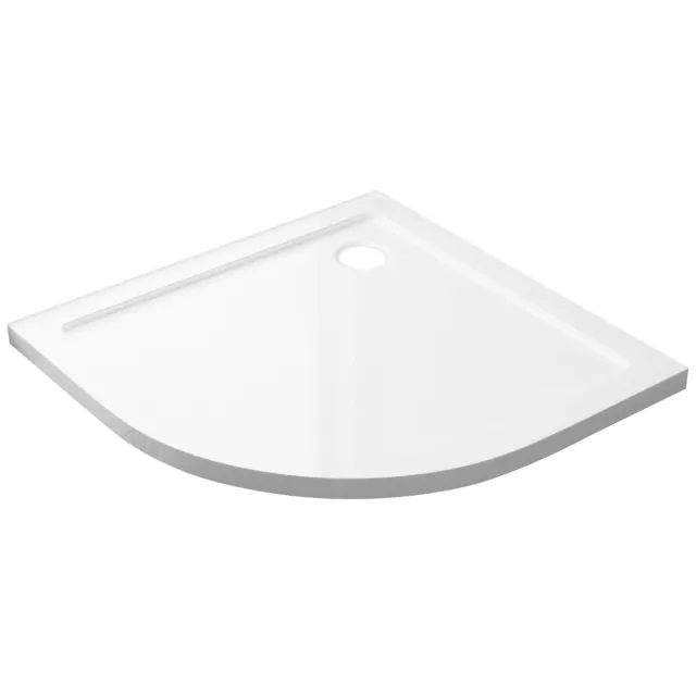 Best Design Dona lage douchebak kwartrond glans wit