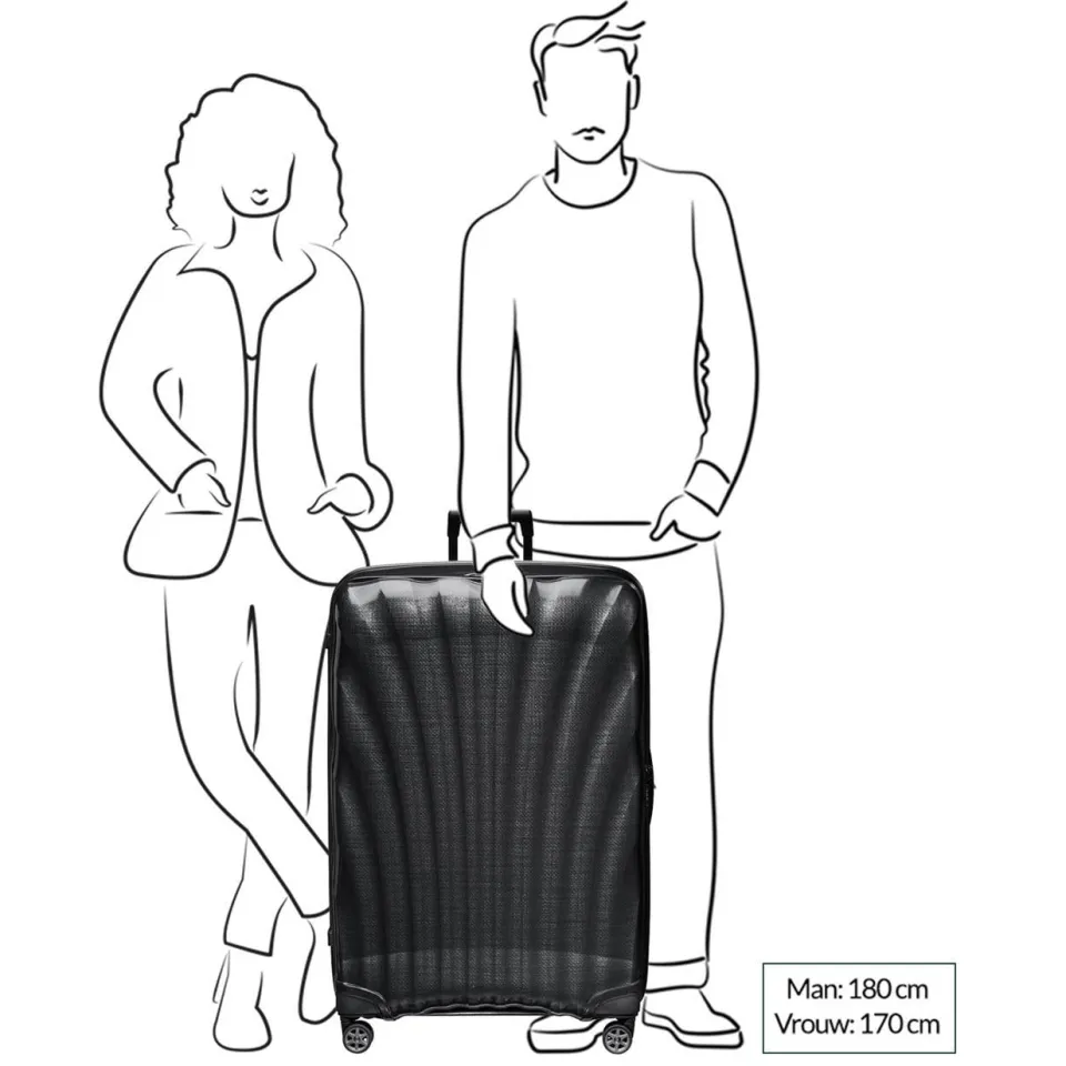Samsonite C-Lite koffer 86 cm grijsgroen, foto 4
