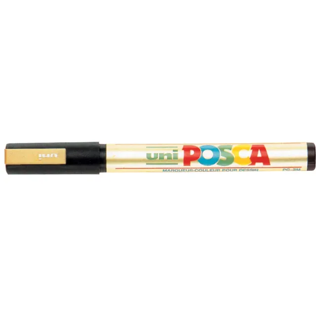 Posca marker met conische punt schrijfdikte fijn goud