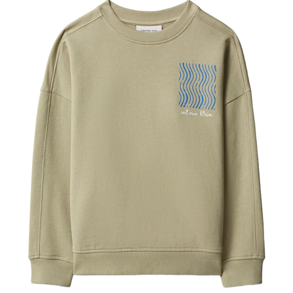 Calvin Klein sweater met print - beige, foto 2