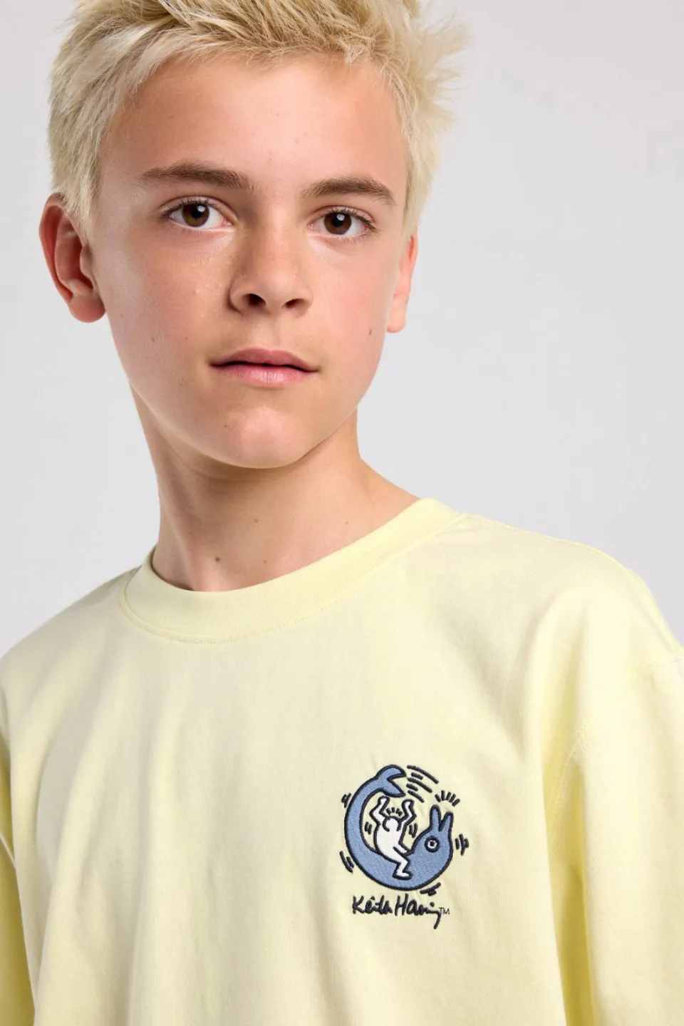 America Today rechtvallend T-shirt met print geel, foto 6
