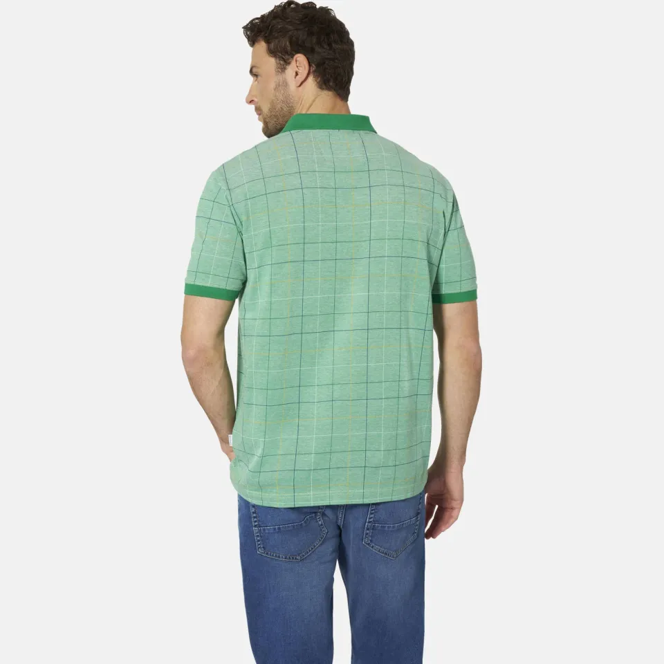 Babista geruite polo Plus Size - groen, foto 3