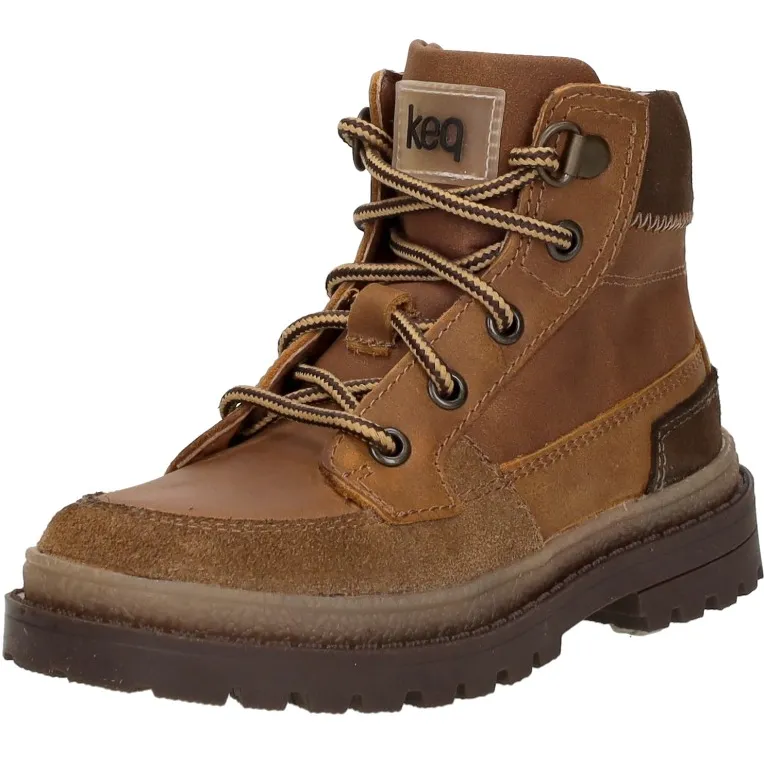 Keq veterschoen hoog cognac, foto 3