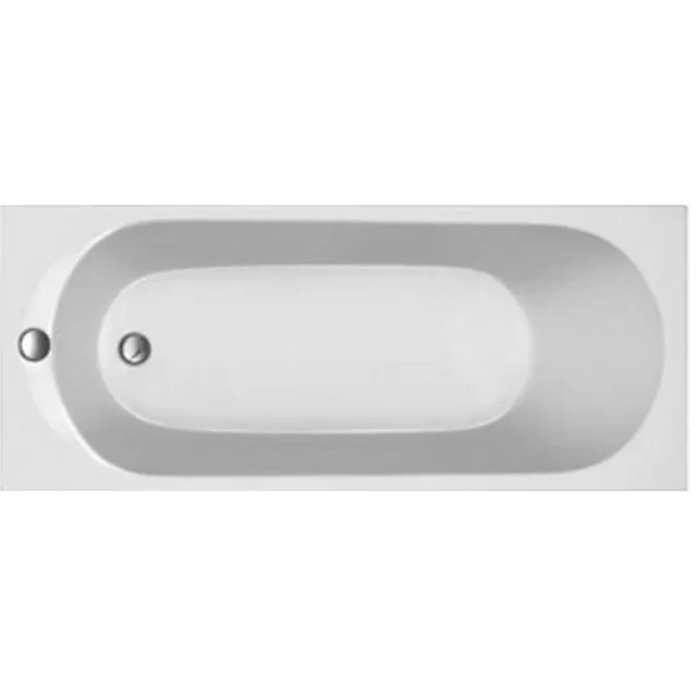 Plieger Flow Solo acryl ligbad met poten wit