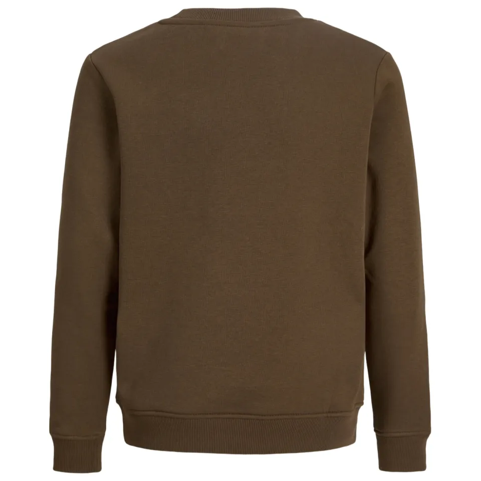 Jack & Jones JUNIOR sweater met logo - donkerbruin, foto 3