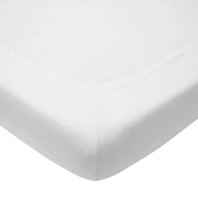 Meyco katoenen molton kinderhoeslakenbed 70x140/150 cm wit, foto 2