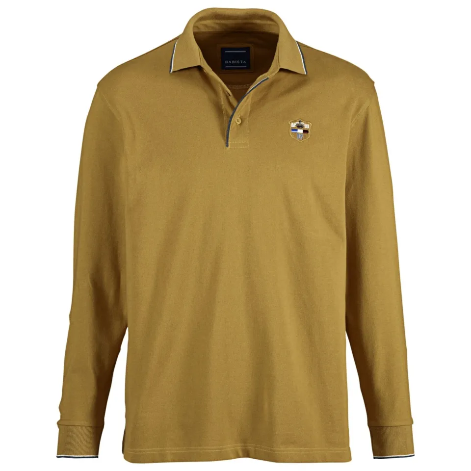 Babista regular fit polo Plus Size - oker, foto 2