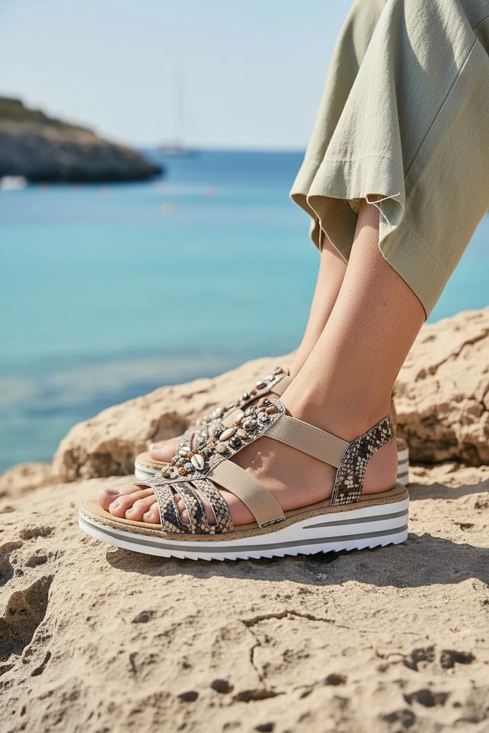 Rieker sandalen beige, foto 7