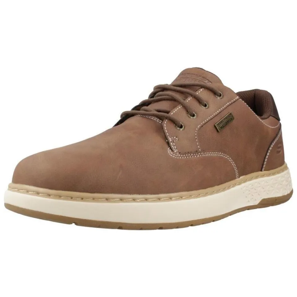 Skechers Garlan Pryor veterschoenen bruin, foto 3