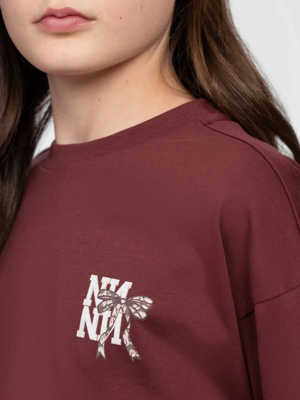 Nik & Nik T-shirt donkerrood, foto 5