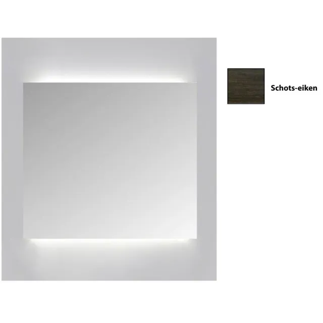 Sanicare Qlassics Ambiance spiegelkast 1 deur schots-eiken rechts Zwart