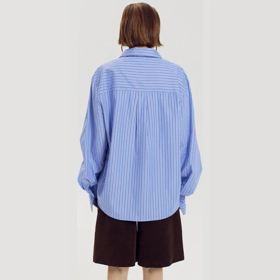Harper & Yve Ted-ls gestreepte blouse blauw, foto 5