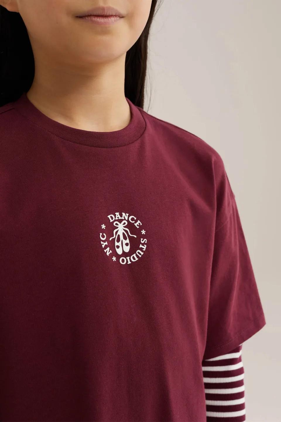WE Fashion T-shirtjurk donkerrood, foto 6
