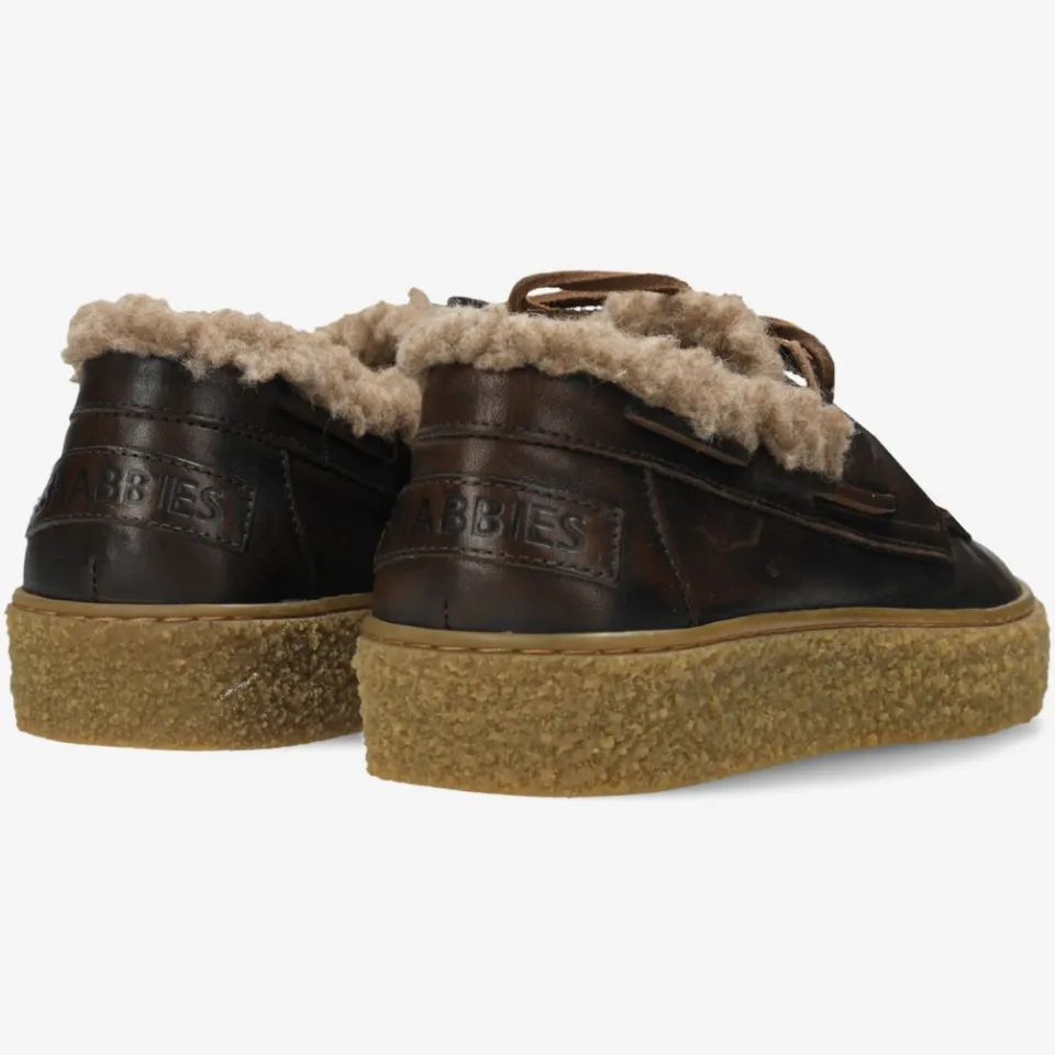 Shabbies Amsterdam Chewy Moccasin sneaker donkerbruin, foto 6