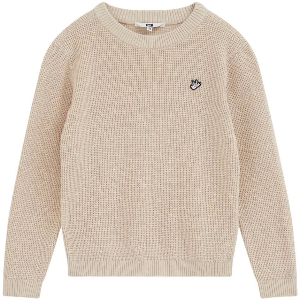 WE Fashion katoenen gebreide trui - beige, foto 2