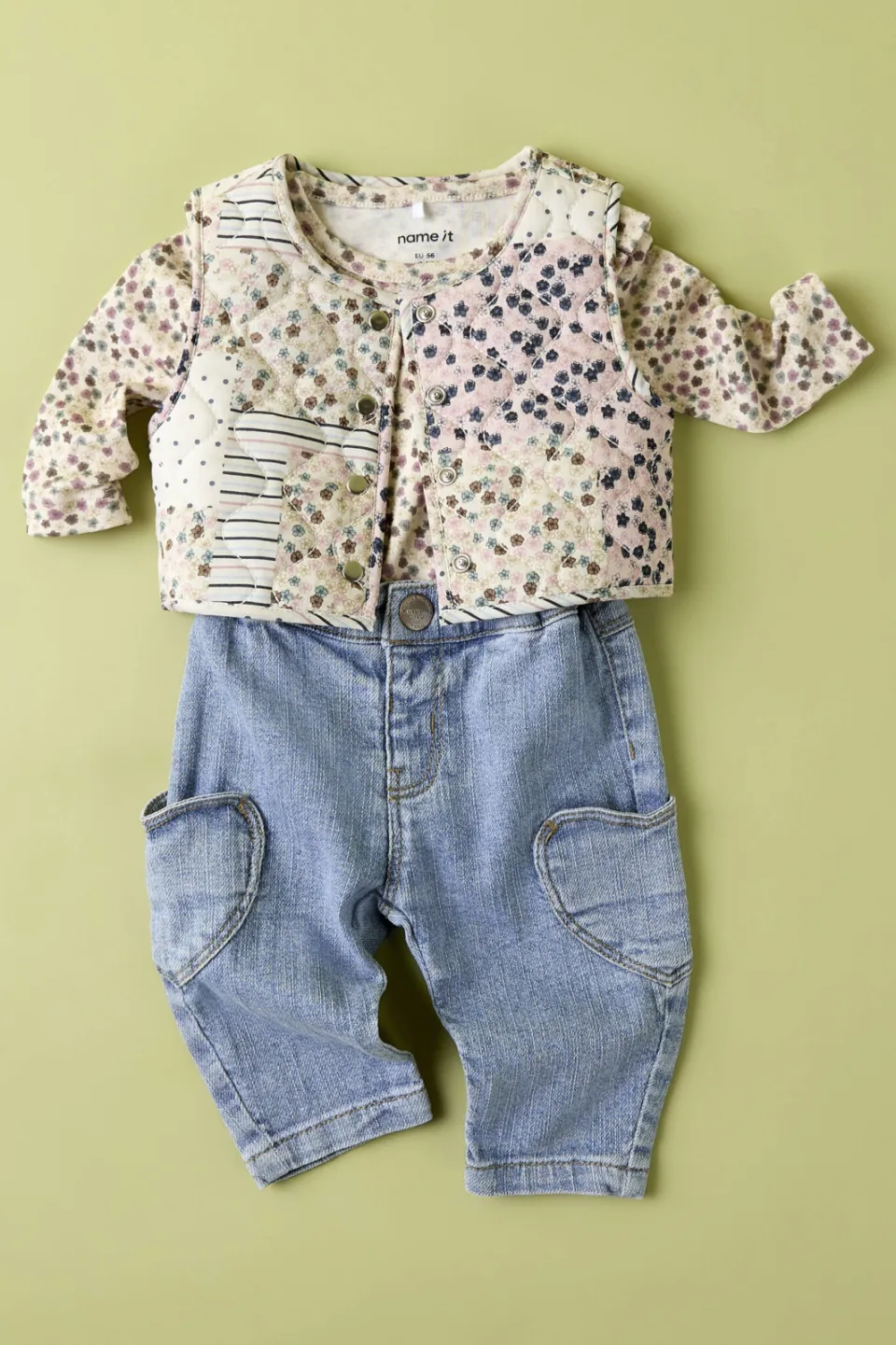 NAME IT BABY NBFROSE mom jeans - mediumblauw, foto 3