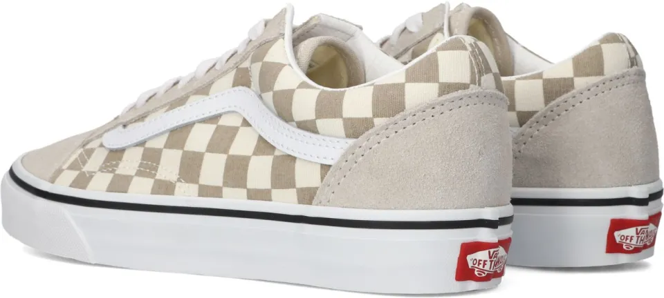 Vans Old Skool sneakers beige ruitprint, foto 4