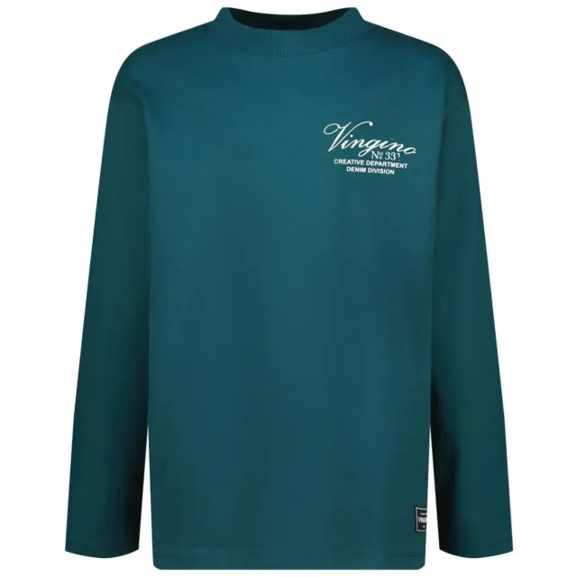 Vingino longsleeve met logo donkergroen