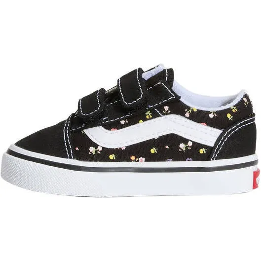 Vans Old Skool V gebloemde sneakers zwart, foto 4