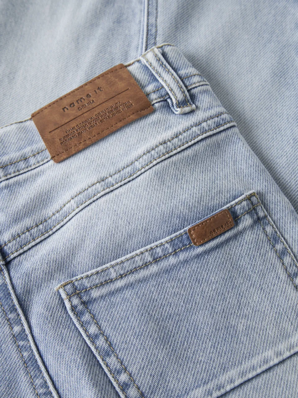 NAME IT KIDS slim regular waist slim fit jeans light blue denim, foto 6