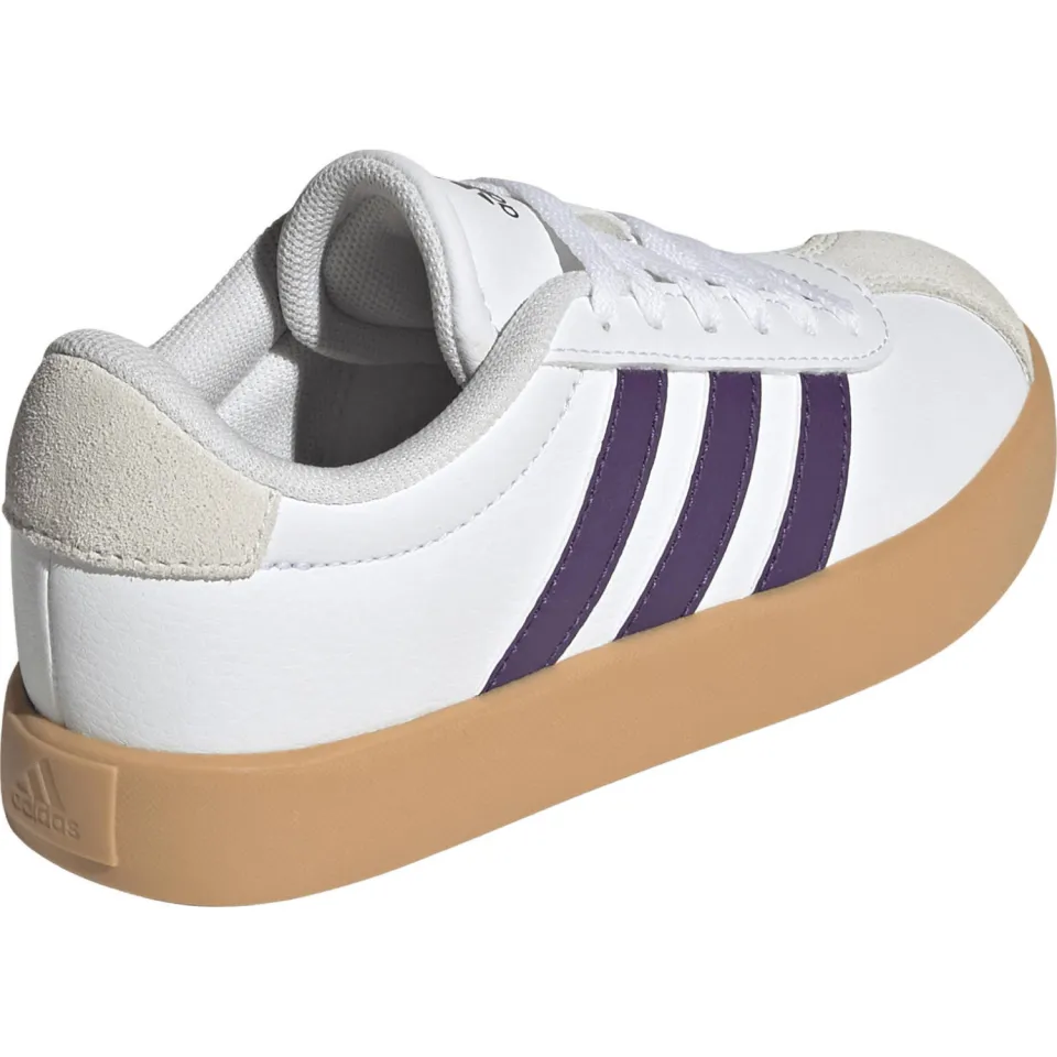 Adidas Sportswear VL Court 3.0 suede sneakers wit/paars, foto 5