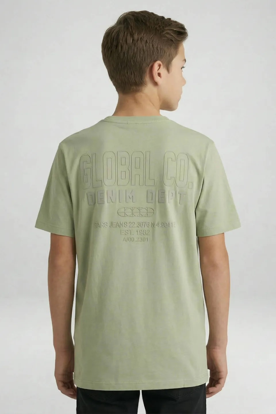 Cars groen T-shirt met backprint