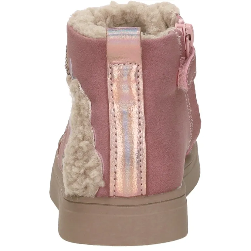 Shoesme Unicorn hoge veterboots roze, foto 5