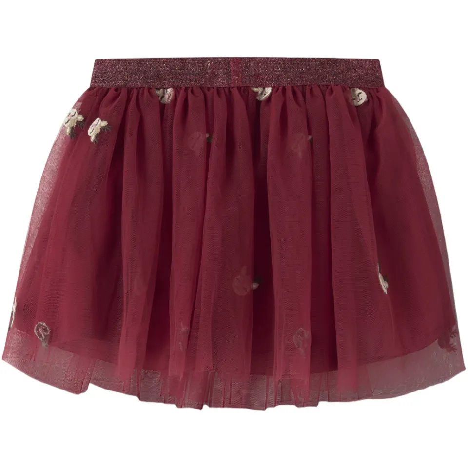 NAME IT tule A-lijn rok rood, foto 2
