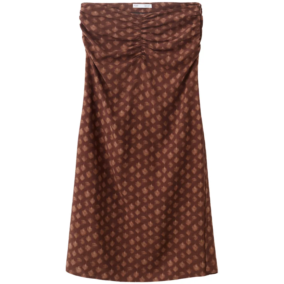 Mango midi rok bruin, foto 3