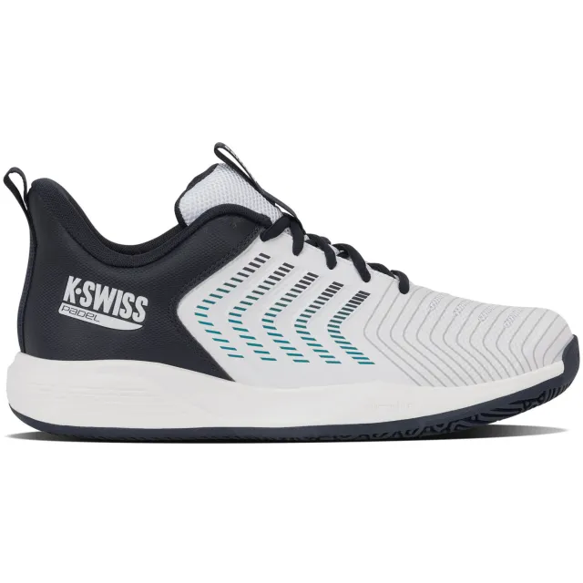 K-Swiss ULTRASHOT LIGHT PADEL mesh tennisschoenen - wit/antraciet