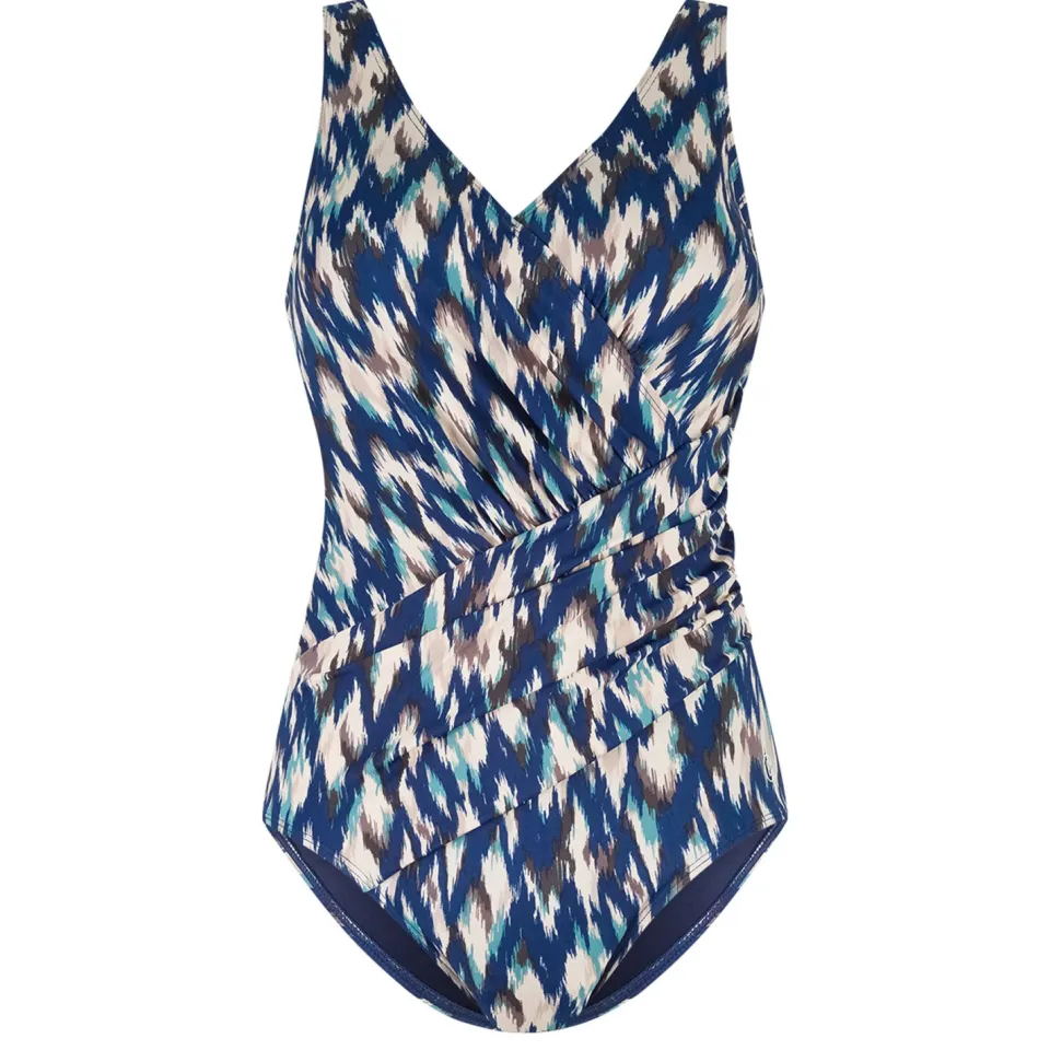 Ten Cate Tweka Soft Cup V-neck badpak blauw, foto 2