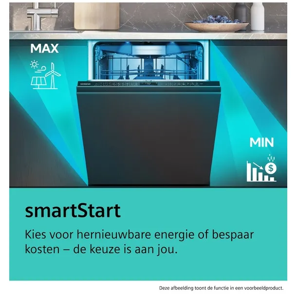 Siemens SN65EX15BE extraKlasse Volledig geïntegreerde vaatwasser, foto 2