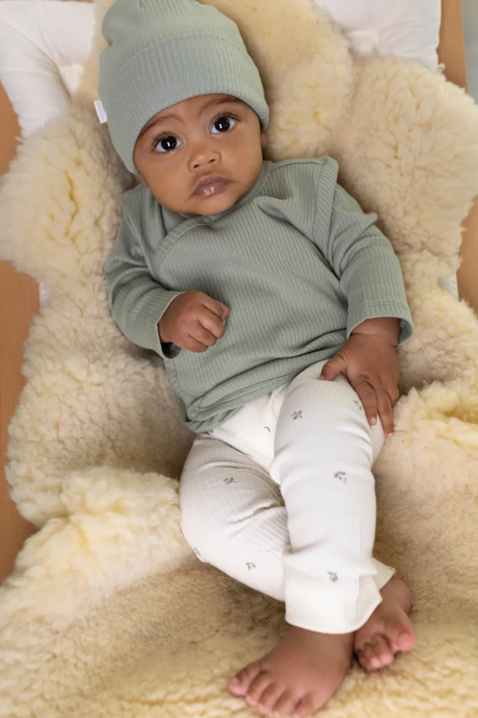 Noppies baby longsleeve groen