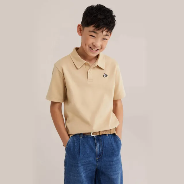 WE Fashion polo zand