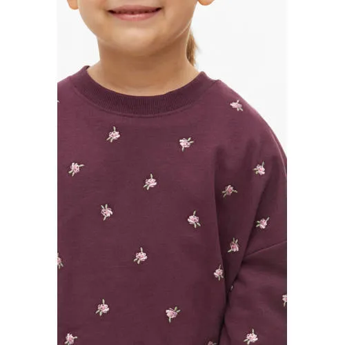 S.Oliver gebloemde sweater - donkerrood, foto 6