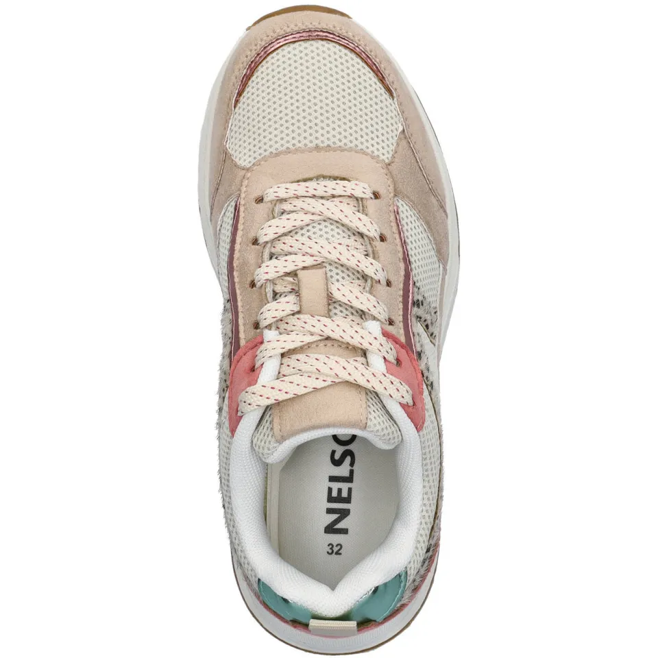 Nelson Kids chunky sneakers beige/roze, foto 3