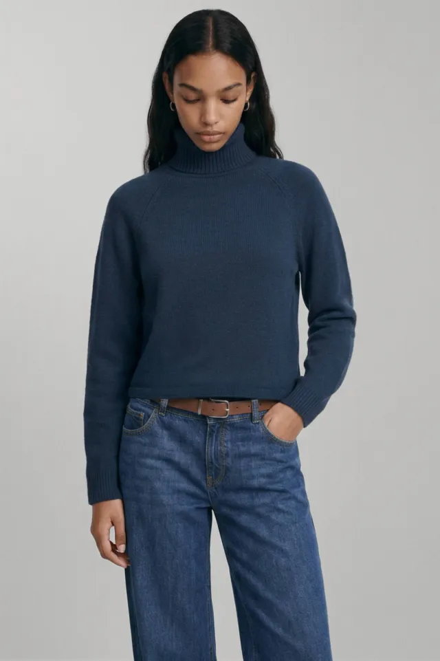 Mango TEEN gebreide trui - marineblauw