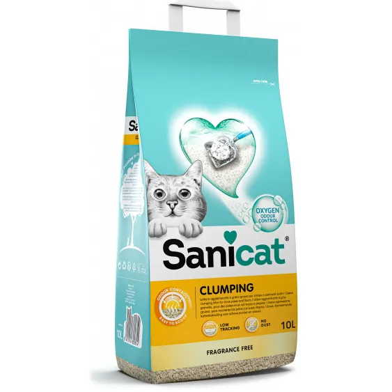 Sanicat Clumping geurloos kattenbakvulling 10 liter