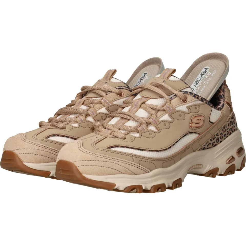 Skechers D'Lites sneaker beige, foto 7