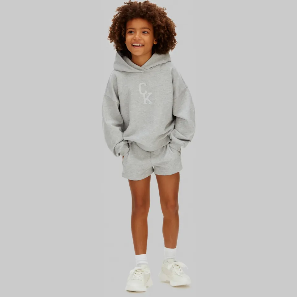 Calvin Klein sweatshort grijs melange